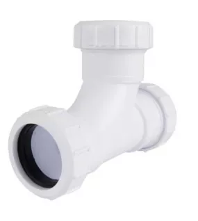APS2624 PLACOMP 32MM TEE WHT ZB39403DB 