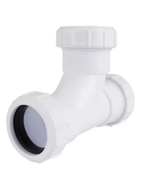 APS2624 PLACOMP 32MM TEE WHT ZB39403DB 