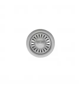APS52340 Kitchen strainer waste with no overflow - Brushed Steel Brushed Steel