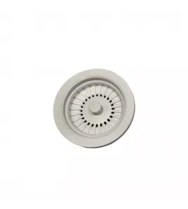 APS52344 Basket Strainer Kitchen Sink Waste Matt White Finish Matt White