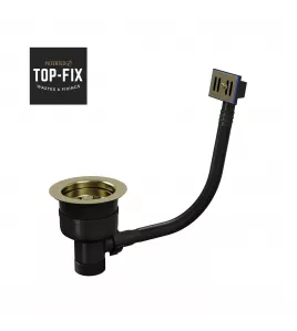 APS52565 Top Fix | Basket Str Waste & o/f | BB Brushed Brass