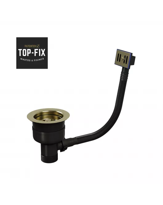 APS52565 Top Fix | Basket Str Waste & o/f | BB Brushed Brass