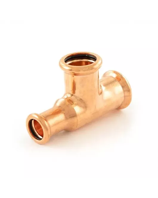 APS53419 22 X 15 X 22MM REDUCING TEE PRESS FOR WATER Copper