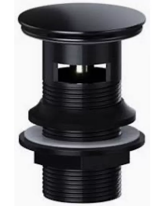 APS53435 Round Black Clicker Slotted Basin Waste 