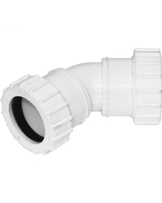 APS54066 40mm Compression 135º Bend White