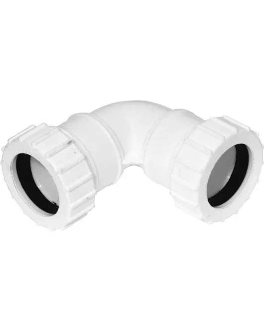 APS54068 32mm Compression 90º Bend White