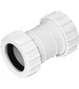 APS54069 32mm Compression Straight Coupling White