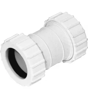 APS54069 32mm Compression Straight Coupling White