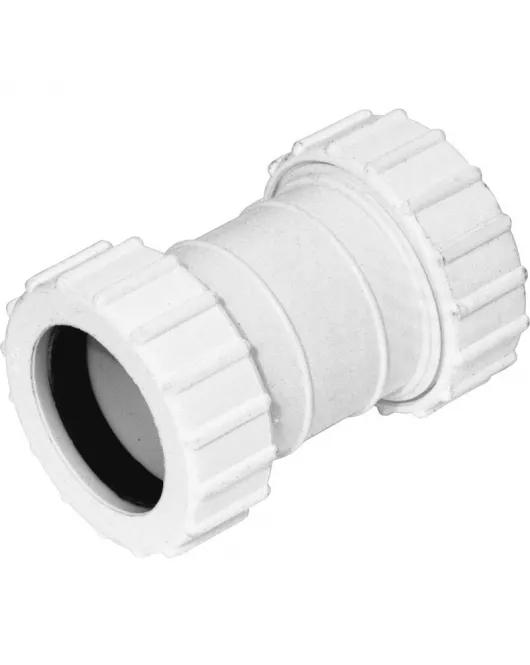 APS54069 32mm Compression Straight Coupling White