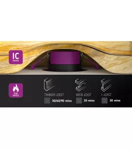 APS54598 SpektroLED Evo Fixed - Fire Rated IP65 Downlight with 2 x Wattage and 4 x CCT (No Bezel) 