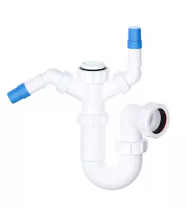 APS8703 1½" Sink Trap with Twin 135° Nozzles 