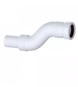 APS9237 1½" Flexible Fitting - Compression x Plain Spigot White