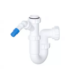 APS9239 1½" Sink Trap with Single 135° Nozzle White