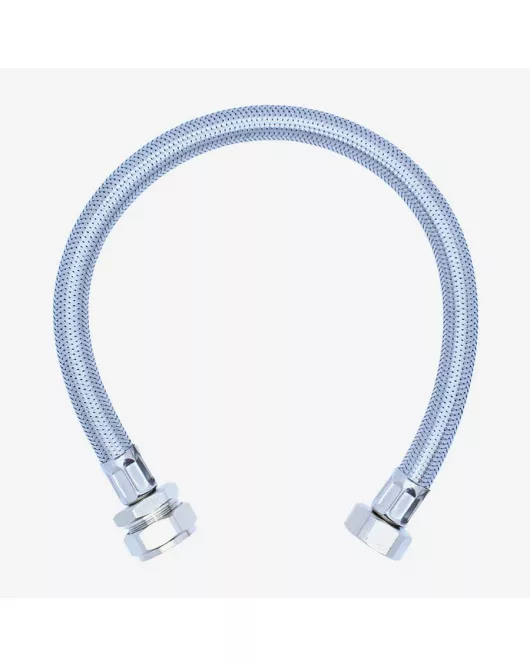 APS55513 Viva Sanitary 3/4" x 22mm Stainless Steel Braided Hose – 500mm
