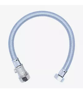 APS55517 Viva Sanitary 3/4" x 22mm Stainless Steel Braided Hose with Isolator 